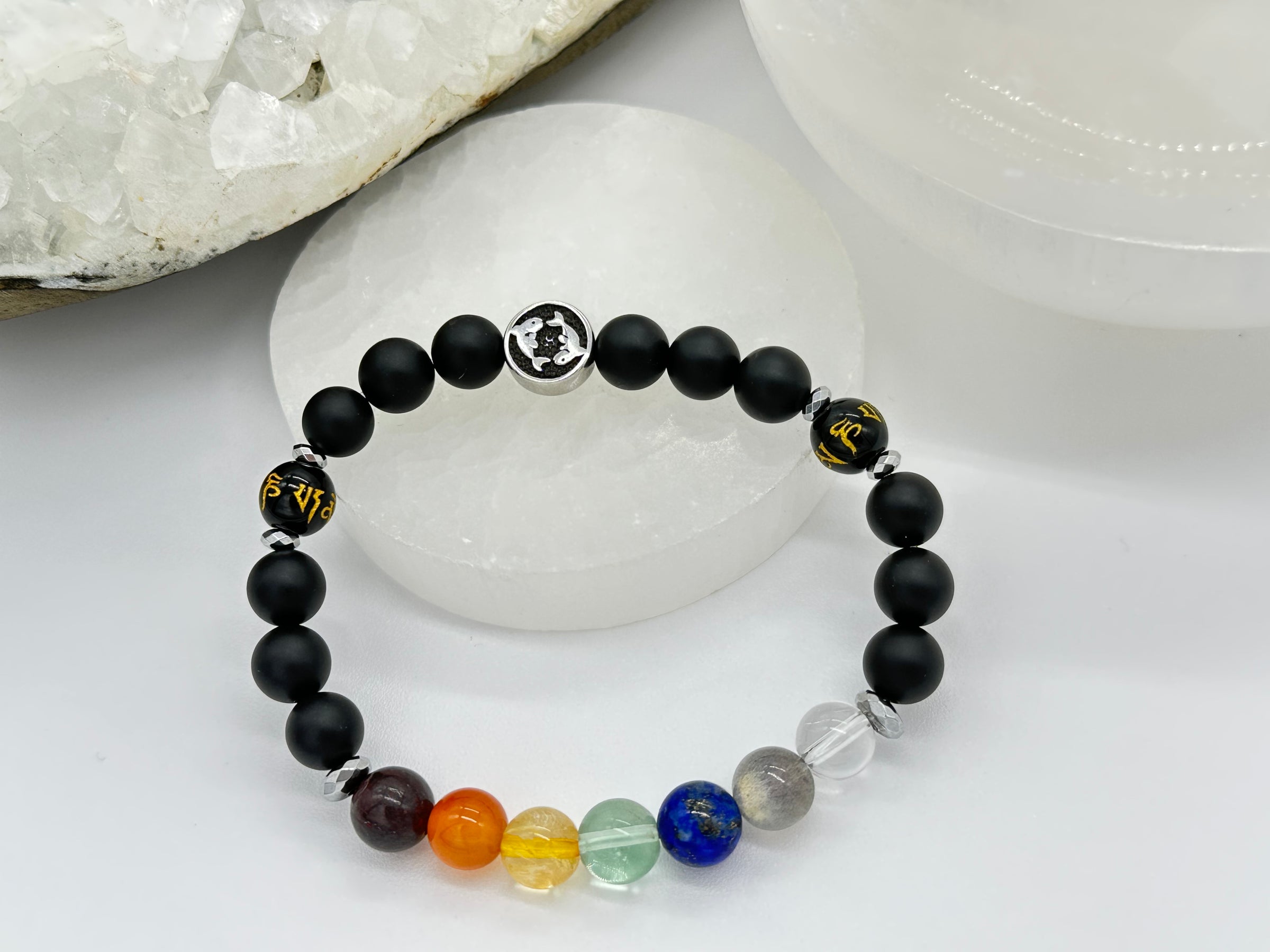 Zodiac Chakra Bracelets MATTE ONYX