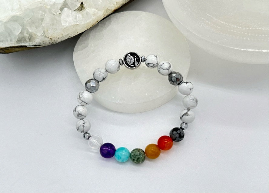 Virgo Chakra Bracelet (Howlite)