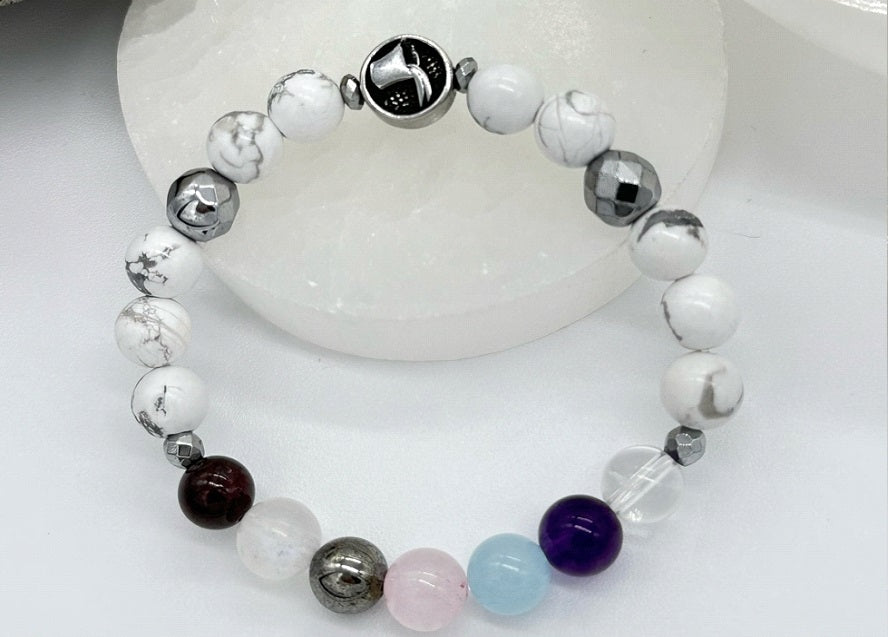 Aquarius Chakra Bracelet (Howlite)