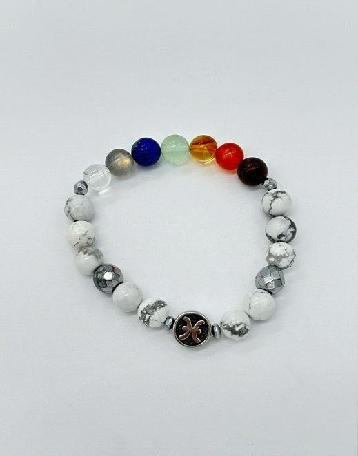 Pisces Chakra Bracelet (Howlite)