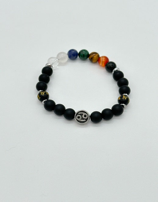 Cancer Chakra Bracelet (Matte Onyx)