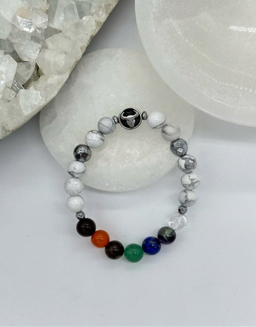 Taurus Chakra Bracelet (Howlite)