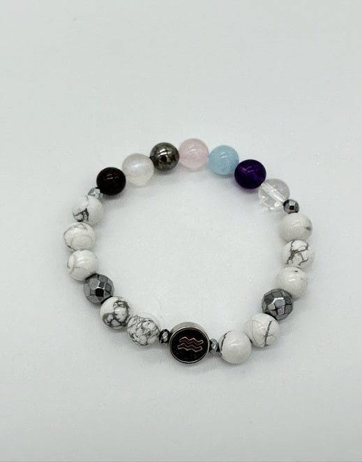 Aquarius Chakra Bracelet (Howlite)