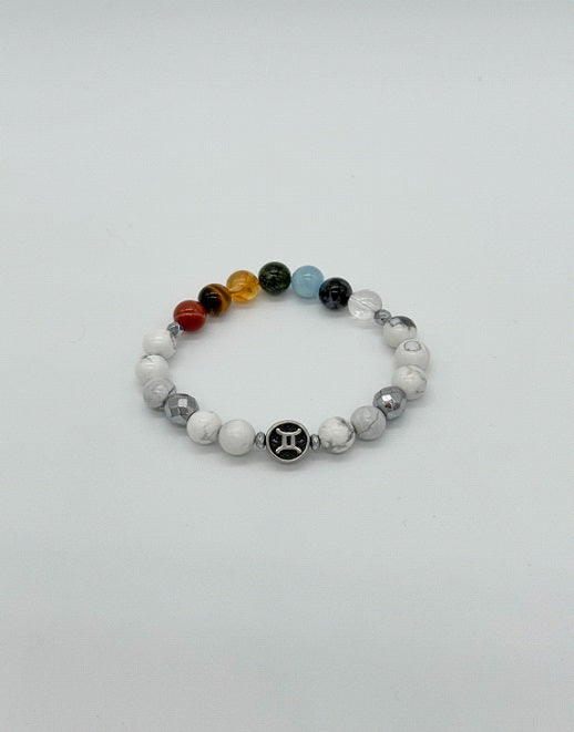 Gemini Chakra Bracelet (Howlite)