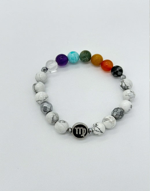 Virgo Chakra Bracelet (Howlite)