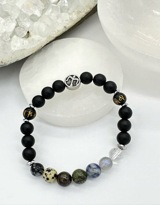 Sagittarius Chakra Bracelet (Matte Onyx)