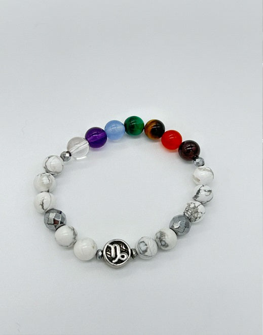 Capricorn Chakra Bracelet (Howlite)