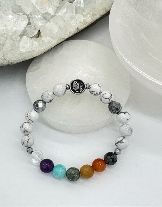 Virgo Chakra Bracelet (Howlite)