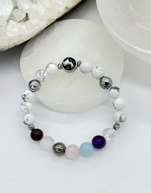 Aquarius Chakra Bracelet (Howlite)