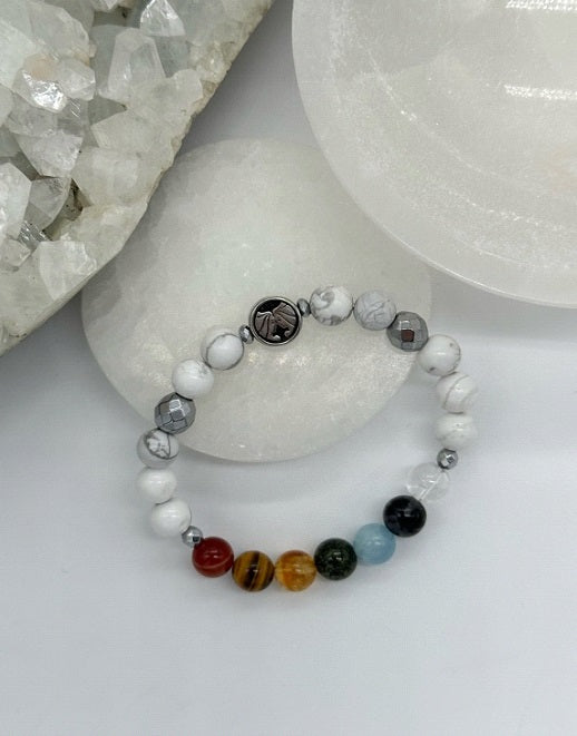 Gemini Chakra Bracelet (Howlite)