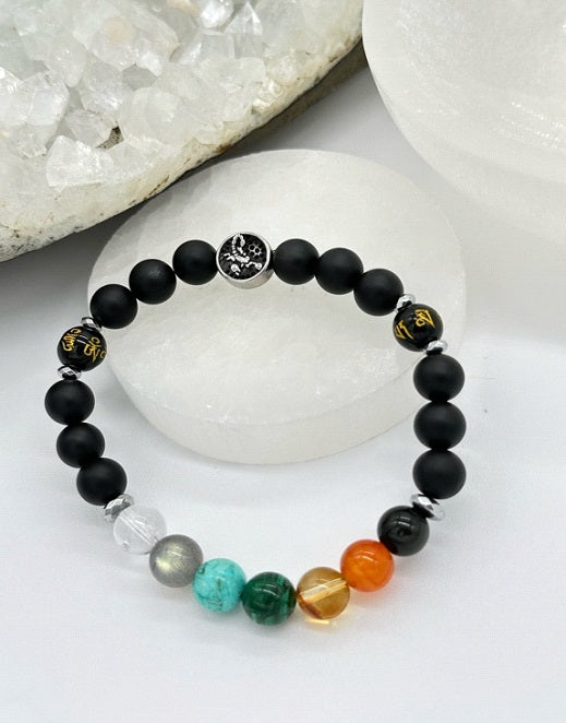 Scorpio Chakra Bracelet (Matte Onyx)