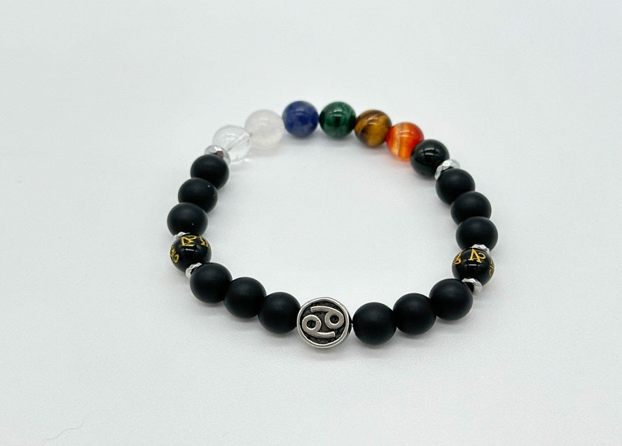 Leo Chakra Bracelet (Matte Onyx)