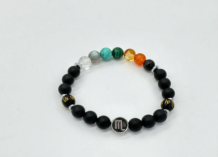 Scorpio Chakra Bracelet (Matte Onyx)