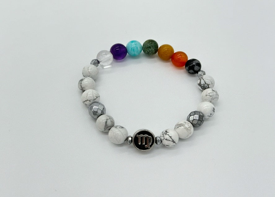 Virgo Chakra Bracelet (Howlite)