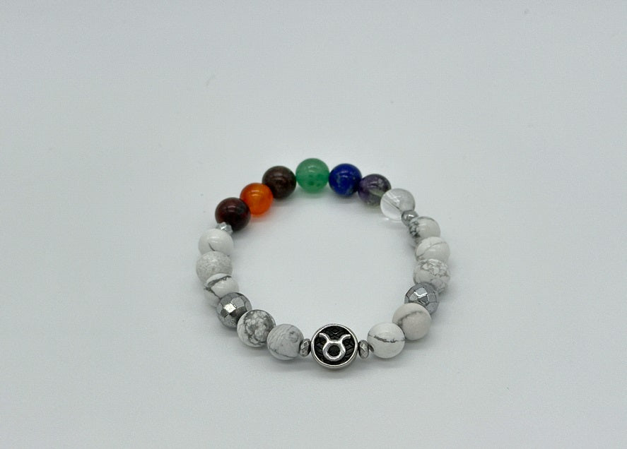 Taurus Chakra Bracelet (Howlite)