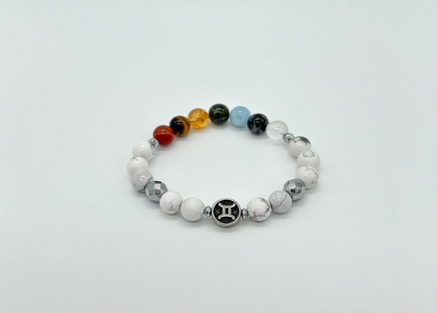 Gemini Chakra Bracelet (Howlite)